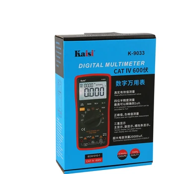 Kaisi 9033 count Izuzetno automatski raspon mjerenja digitalnim multimetrom true RMS mjerenje temperature digitalni kondenzatora