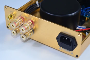 Klasični pojačalo snage LM1875 HiFi zlatni s regulatorom jačine zvuka, pojačalo 20 W * 2