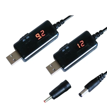 Kabel korak-up konverter USB u istosmjerna struja od 5 do 9 U 12 U Podesiv napon V, led display, transformator dc Regulator snage s переключающим kabel