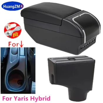 Kutija za ruku Toyota Yaris Hybrid, sol 2014-2023, središnji pretinac, modernizacija unutrašnjosti, punjenje preko USB, auto oprema