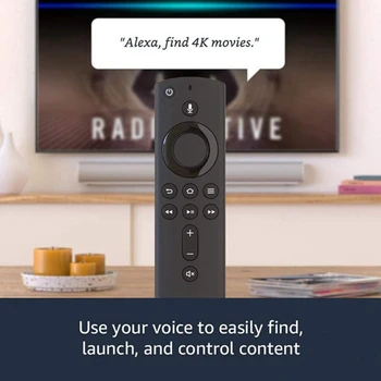 RISE-2X Novi Glas daljinski upravljač L5B83H, Zamjenjuje Amazon Fire TV Stick 4K Fire TV Stick Alexa Voice Remote