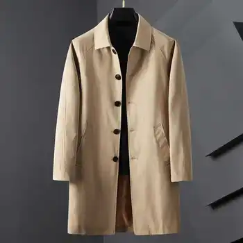Slobodno monotone muški klasični modni kaput 2023 proljeće i jesen, muške jakne, poslovna svakodnevno kaput, top, muška jakna-ветровка Q445