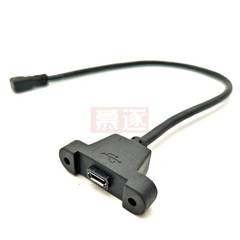 Micro USB priključak USB 2.0 za удлинительному kabel Micro USB 2.0 30 cm 50 cm otvor za pričvršćivanje na ploči s učvršćenjem