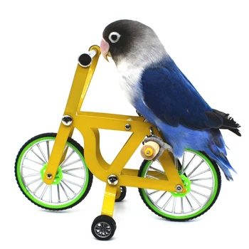 Igračka za ptice, zagonetka s papagaj, bicikl, igračke za male srednje velike ptice, igračke za trening inteligencije, poboljšavaju zdravlje, 2 veličine