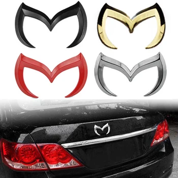 Crni logo Evil M, amblem, simbol, natpis na karoseriju vozila Mazda svih obrazaca, naljepnica na stražnji nosač prtljage, шильдик, pribor za ukras