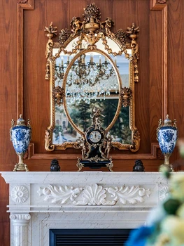 Europski retro-ukrasna ogledala za ogrjev, туалетное ogledalo, francuska резное zidnih ogledala za trijem