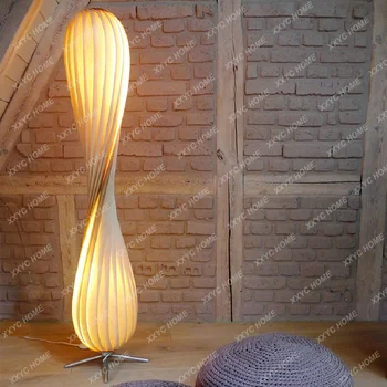 Nordic Creativity Wood Art led podna lampa Moderan hotel Dnevni boravak Home dekor Kauč Kutna lampa Noćni lampe za spavaće sobe