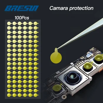 100 kom. Zaštitna oznaka za kameru za iPhone X XS XR 11 12 13 14 Pro max kamera Popravak Zamjena za infracrveno spot matrice Zaštita