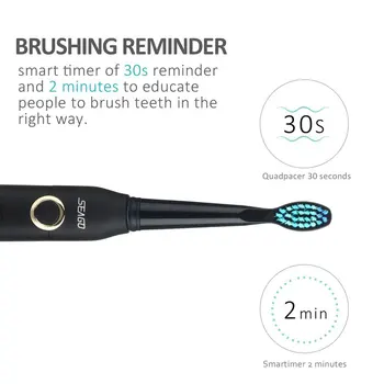 Električna Četkica za zube Seago SG-507 pametan vremena Sonic Brush USB Punjiva vodootporne četkica za zube za odrasle