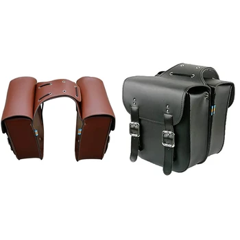 Kvalitetna torba za lančanik stupa u retro stilu od čvrste kože straga za sjedišta bicikla u retro stilu